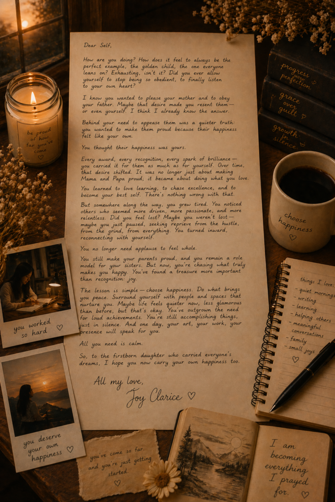 chatgpt dear self a love letter to the firstborn daughter