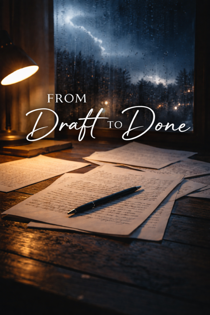 Series 3: From DRAFT to DONE chatgpt image from draft to done