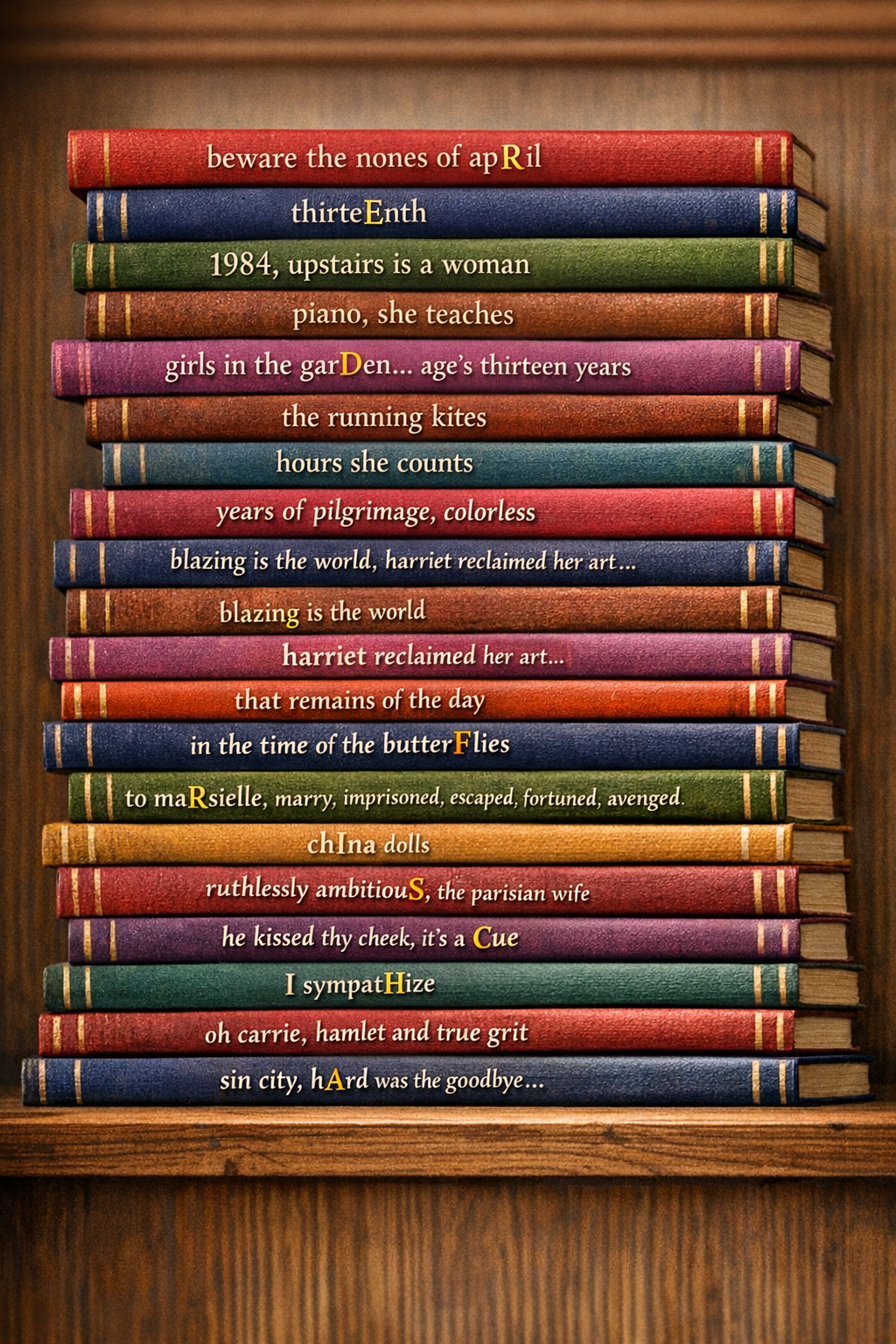 The Shelf Gallery Poem