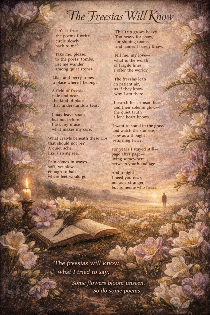 chatgpt image the freesias will know by jc luwang