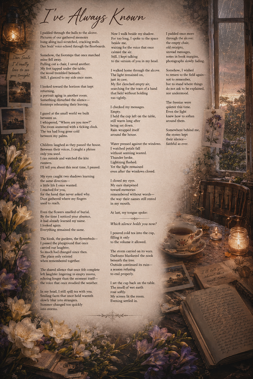 I've Always Known Poem