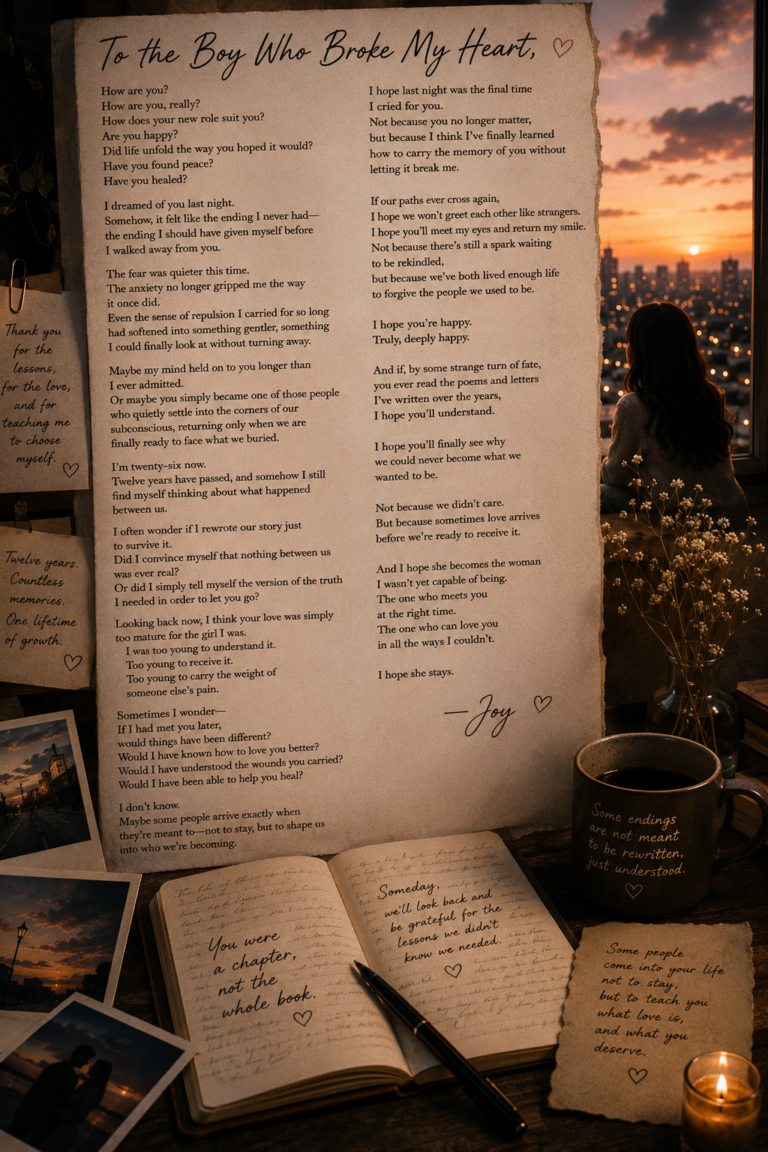 chatgpt image to the boy who broke my heart